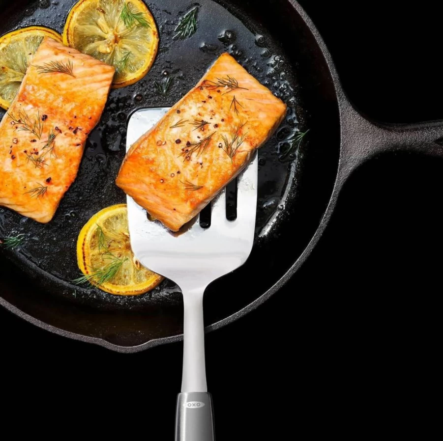 OXO Stainless Steel Turner - Durable Kitchen Spatula for Cooking & Flipping