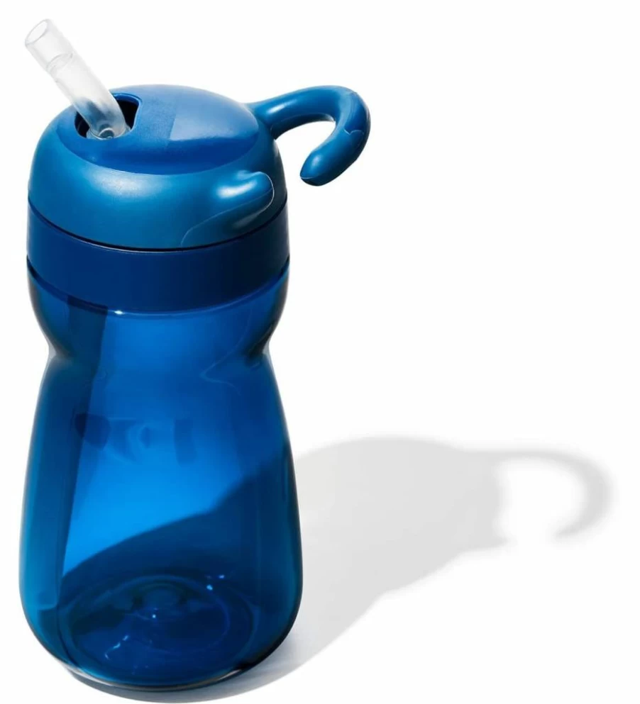 OXO Tot Kids Water Bottle - Leak Proof, BPA Free, Easy Carry for Toddlers, Opal Design