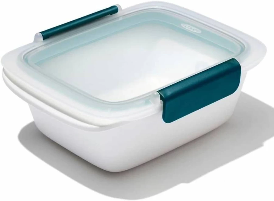 OXO Good Grips 4.1 Cups Divided Food Storage Container - Leakproof Bento Lunch Box, Microwave & Dishwasher Safe, BPA Free, Ideal for Leftovers & Meal Prep