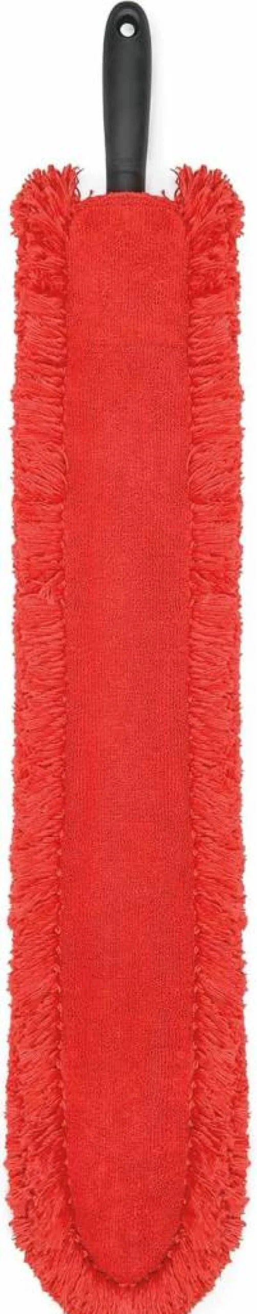 OXO Good Grips Under Appliance Microfiber Duster - 4 Inch Compact Design for Tight Spaces, 33.5 Inch Handle, Easy Cleaning Tool for Home