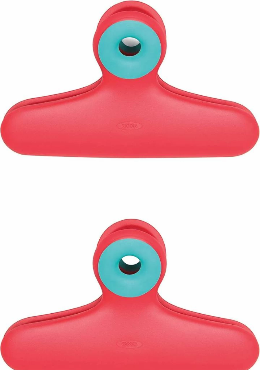 OXO Good Grips 2-Pack Reusable Food Bag Clips for Freshness Storage