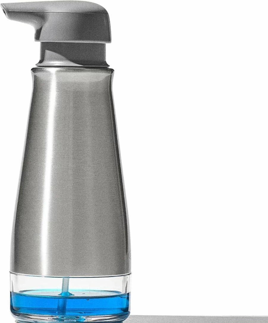 OXO Stainless Steel Foaming Soap Dispenser - Good Grips Kitchen Hand Wash Pump by OXO