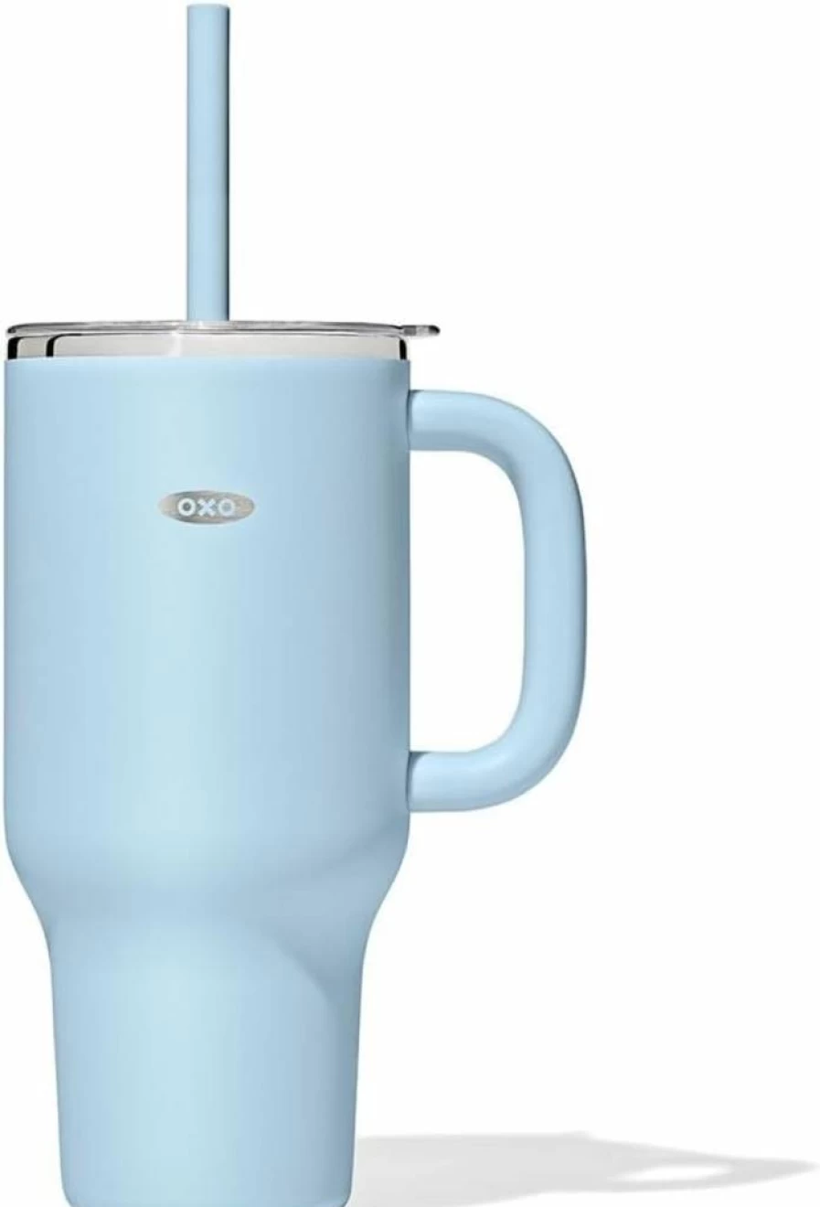 OXO Strive XL 32oz Insulated Tumbler with Handle - Jade Green, Leak-Proof Travel Mug