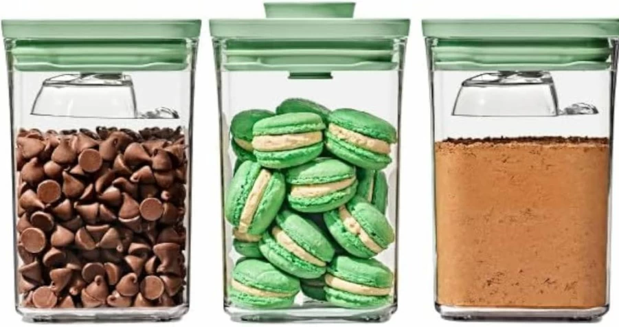 OXO Good Grips 5-Piece Airtight Food Storage Container Set - BPA-Free Plastic Kitchen Canisters for Flour, Sugar, Coffee & Dry Goods