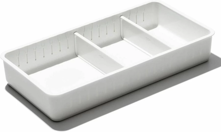 OXO 4-Piece Adjustable Drawer Organizer Set with Removable Dividers - Space Saving Storage Bins by OXO Good Grips