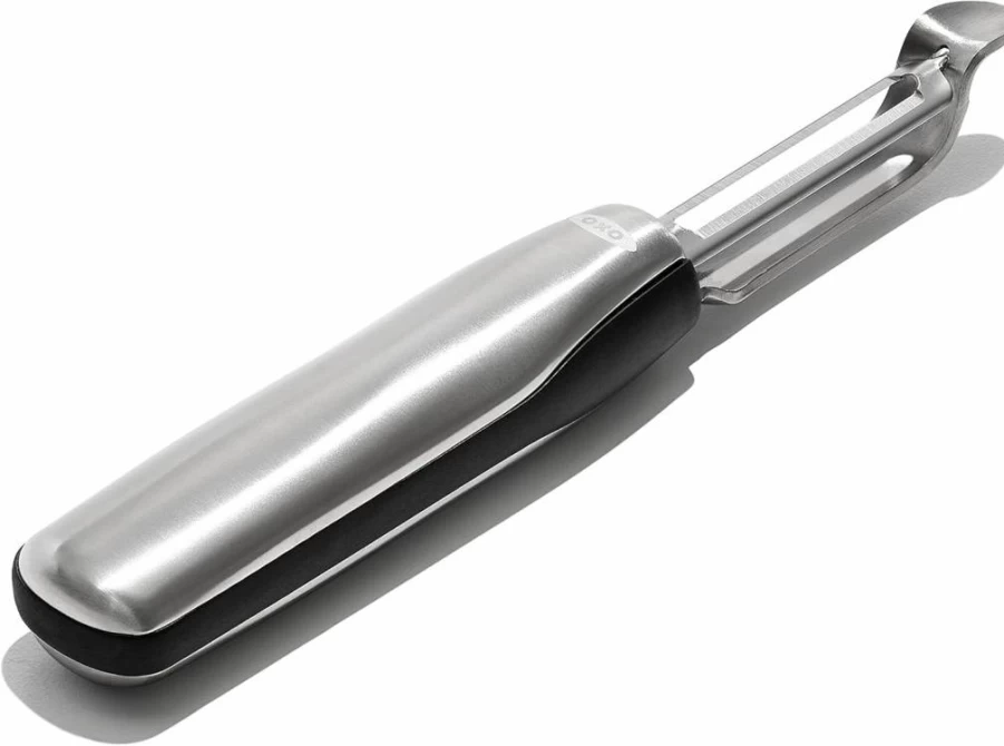 OXO Good Grips Stainless Steel Swivel Peeler - Ergonomic Vegetable & Fruit Peeler with Sharp Blade