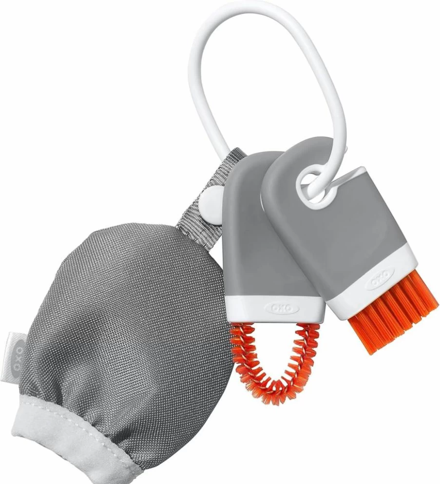 OXO Good Grips Keyboard & Screen Cleaning Kit - Deep Clean Tool for Electronics, Gray