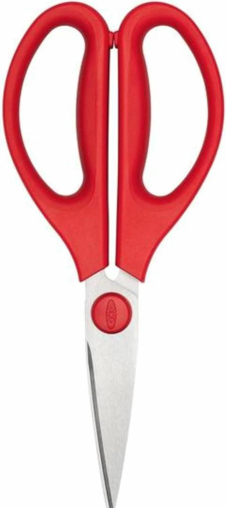 OXO Good Grips Kitchen Scissors - 8.1" Stainless Steel Blades, Comfort Grip Handles, Dishwasher Safe, Multipurpose Food Scissors for Herbs, Poultry, and More