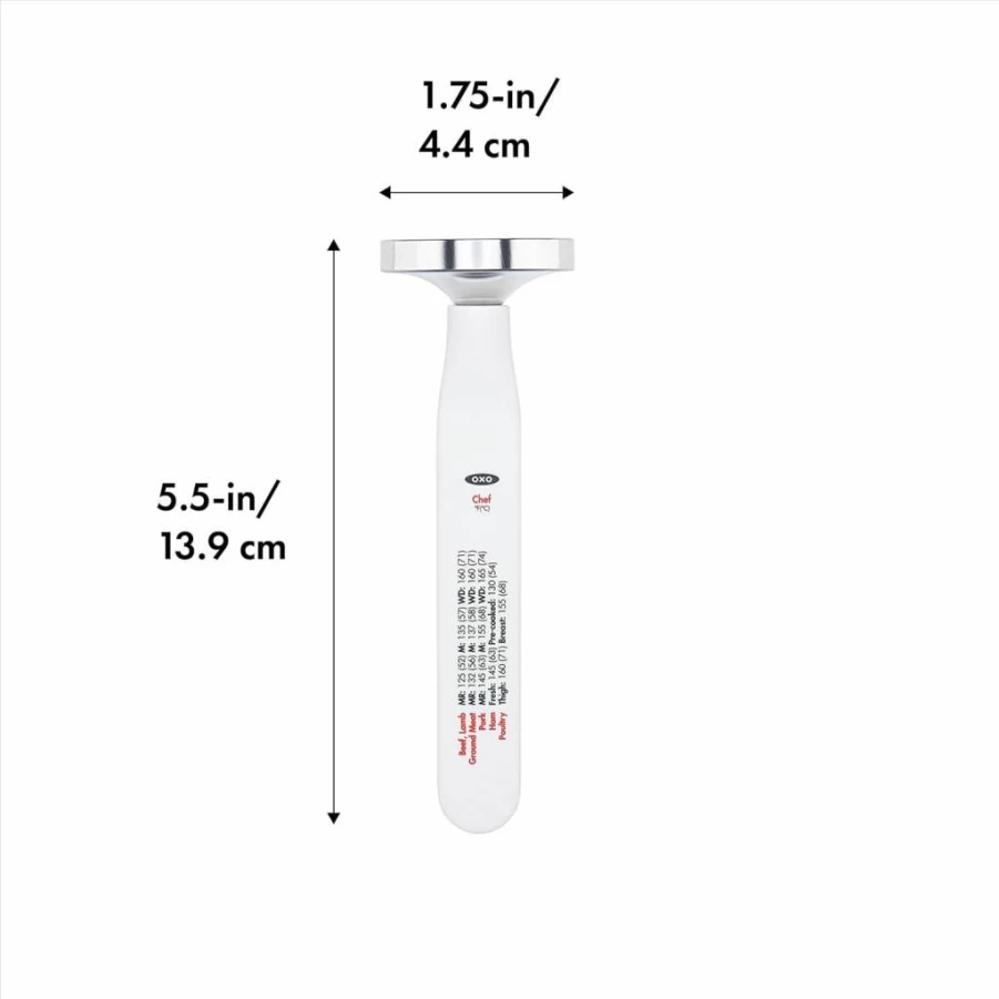 OXO Good Grips Digital Instant Read Meat Thermometer for Cooking, Baking, and Grilling - Black