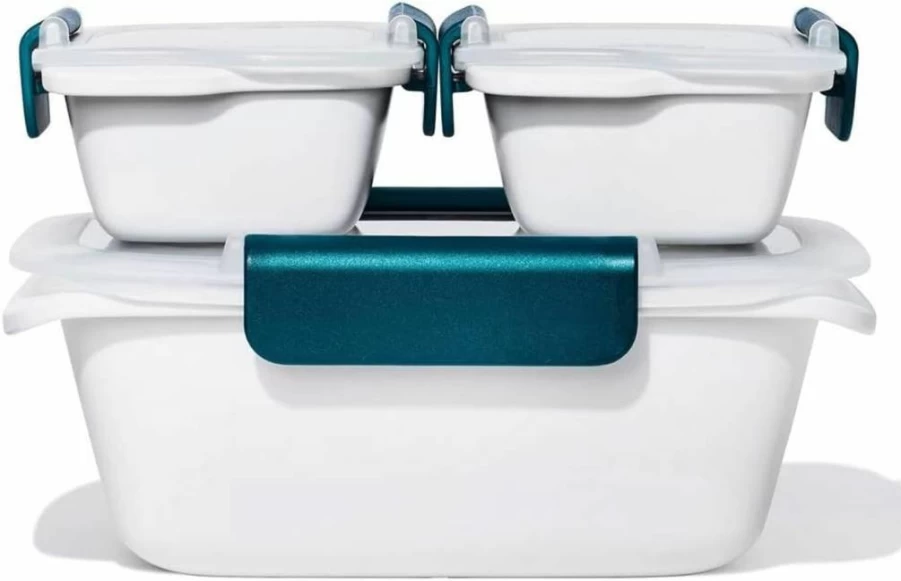 OXO 10-Piece Prep & Go Food Storage Container Set for Freshness On-the-Go