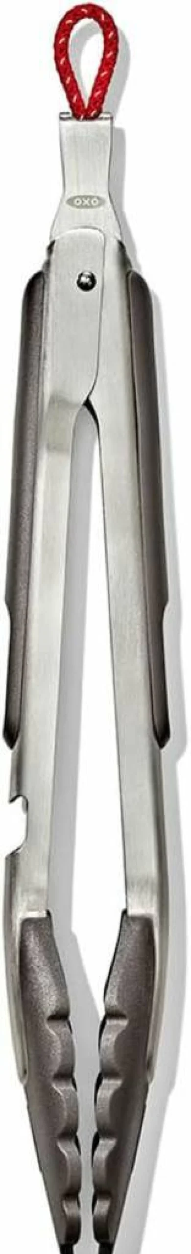 OXO Camping Stove Tongs with Heat-Resistant Nylon Heads for Outdoor Cooking