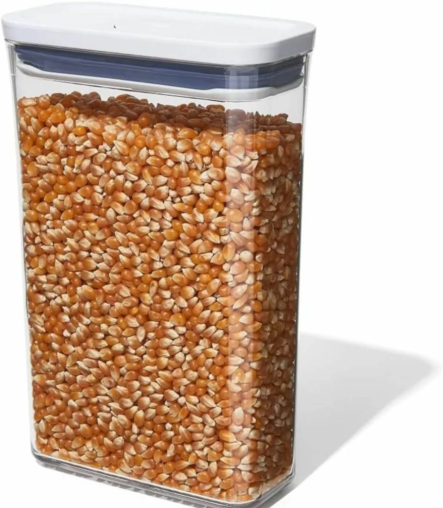 OXO Good Grips 1.2 Qt Rectangle Pasta Storage Container - Transparent Airtight Pop Lid