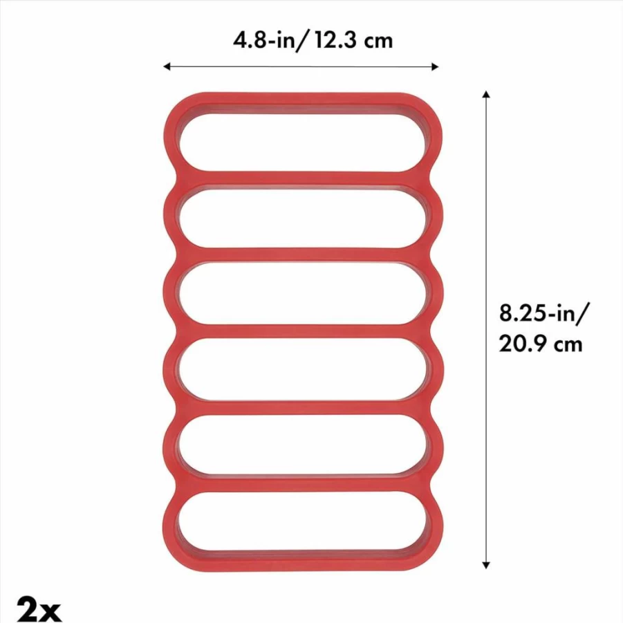 OXO Good Grips 2-Pack Silicone Roasting Racks - Non-Slip, Heat-Resistant Baking Rack Set for Oven Cooking