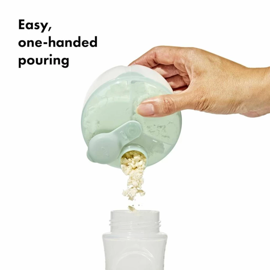 OXO Tot Baby Formula Dispenser - Portable, Stackable, BPA-Free, Teal Color for Easy Feeding On The Go