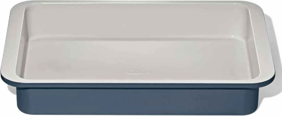 OXO Non-Stick Pro 9-Inch Square Cake Pan, Ceramic Coated Metal Bakeware for Baking Cakes, Biscuits, and More