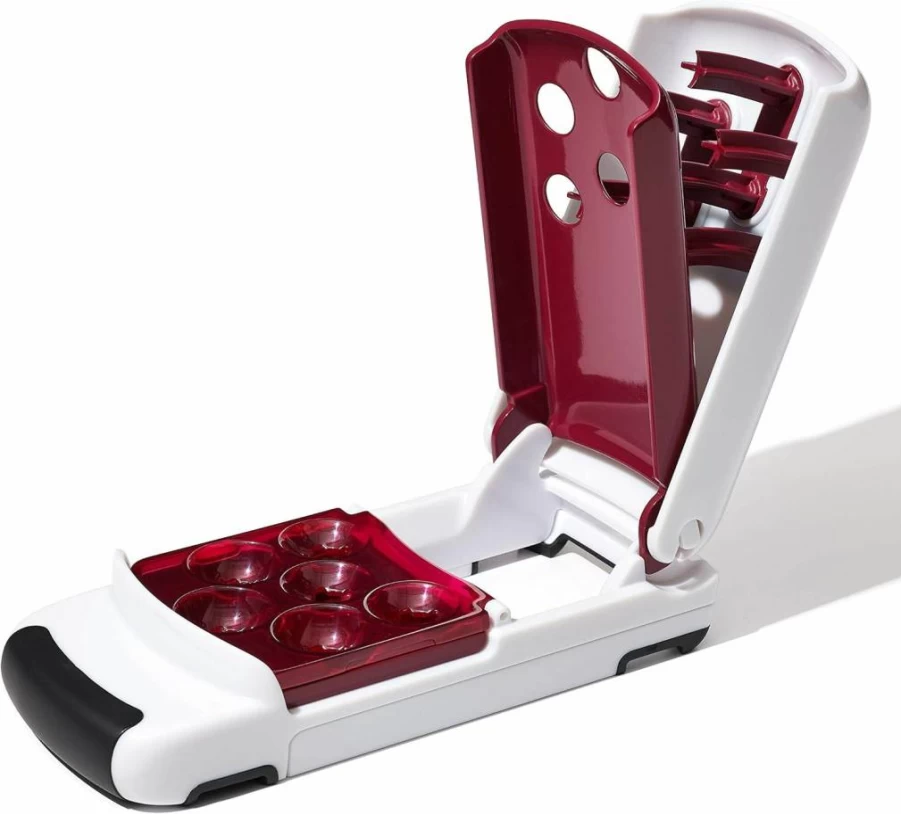 OXO Quick Release Cherry Pitter - Multi Cherry Pitter Tool by OXO Good Grips for Easy Fruit Pitting