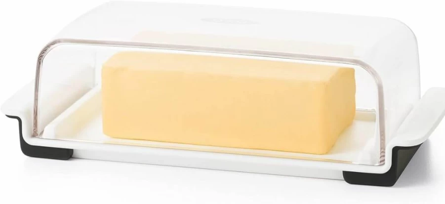 OXO Good Grips White Wide Butter and Cream Cheese Container with Lid