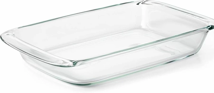 OXO Good Grips 3 Quart Glass Baking Dish with Lid - Oven Safe, Easy Grip Handle, Durable Bakeware for Casseroles & Desserts