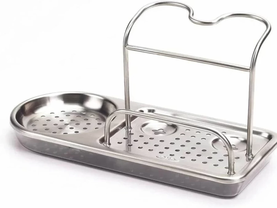 OXO Stainless Steel Sink Organizer - Gray Sink Caddy by OXO Good Grips