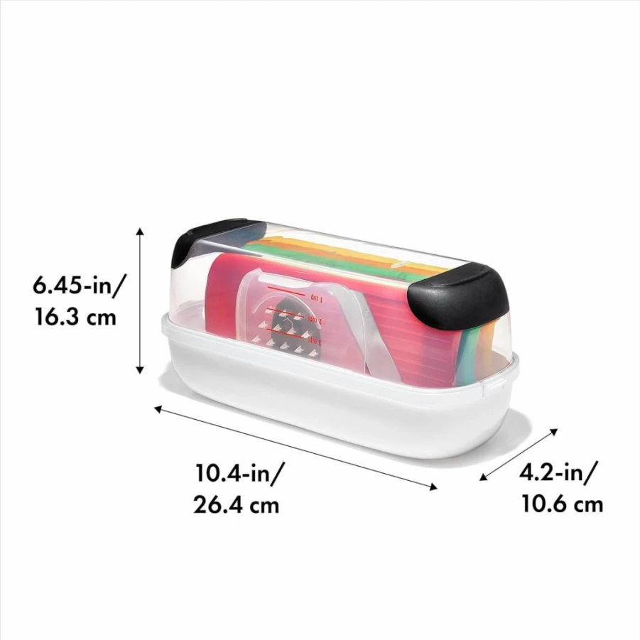 OXO Good Grips Stainless Steel Grater and Slicer Set - New Kitchen Gadgets, White