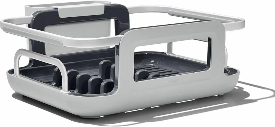 OXO Extendable Aluminum Dish Rack - Over-The-Sink Drying Rack by OXO Good Grips