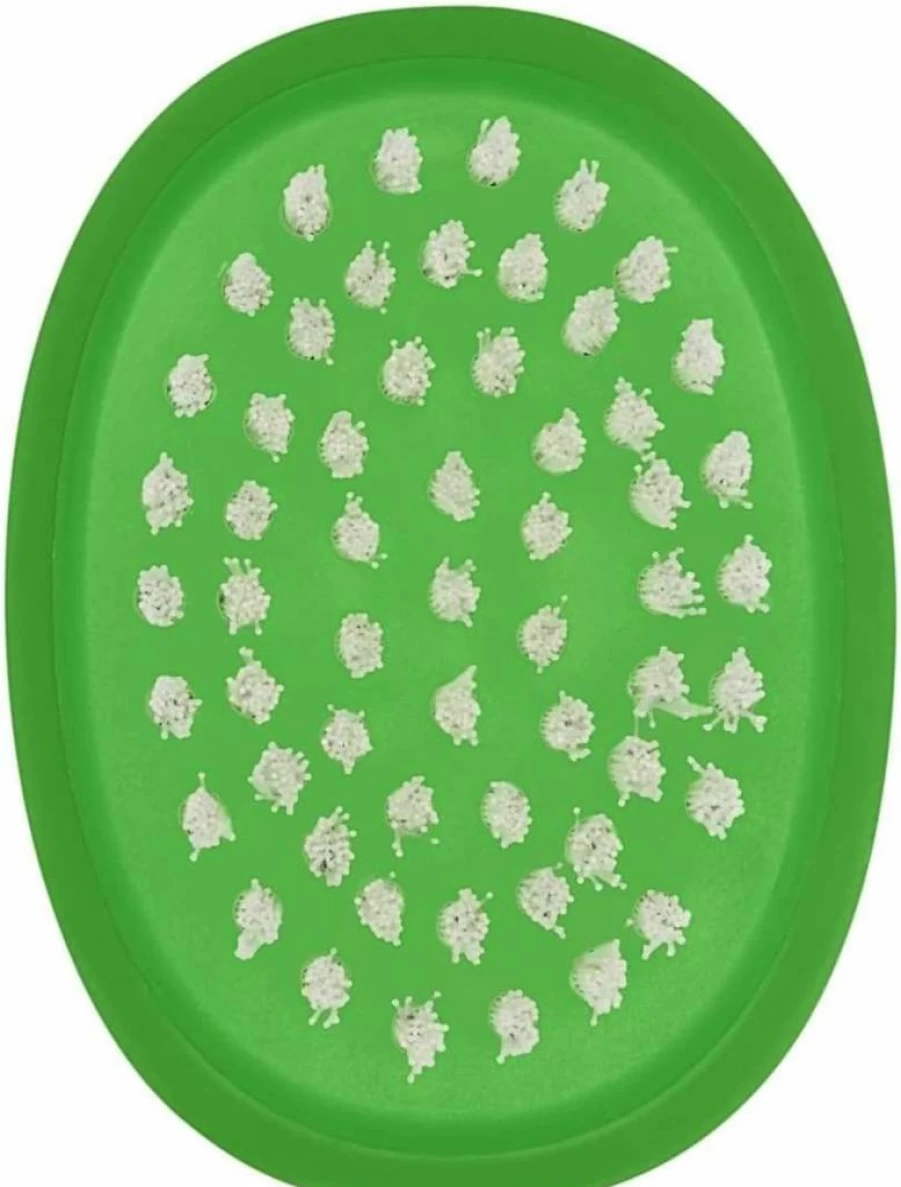 OXO Good Grips Vegetable Cleaning Brush with Sturdy Bristles, Ergonomic Handle, Black & Green, 1 Pack