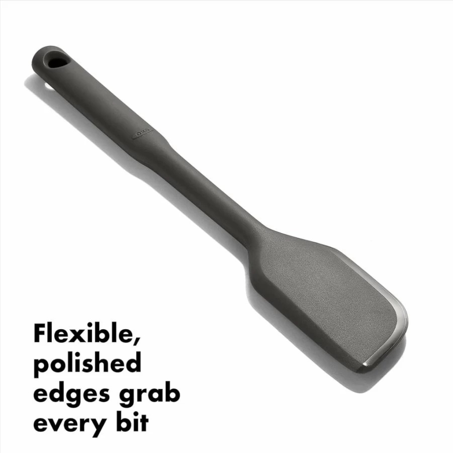 OXO Good Grips Silicone Spoon Spatula - Flexible Kitchen Utensil for Cooking & Baking, Peppercorn Color