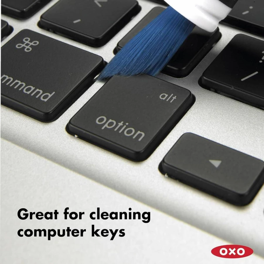 OXO Good Grips Electronics Cleaning Brush - 12cm Soft Bristle Brush for Gadgets & Devices
