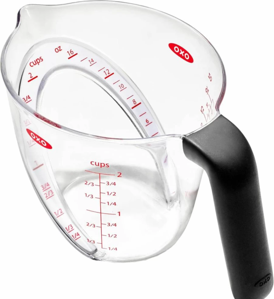 OXO Good Grips 2-Cup Angled Measuring Cup - BPA-Free Kitchen Measuring Cup with Easy-Read Measurements, Non-Slip Handle