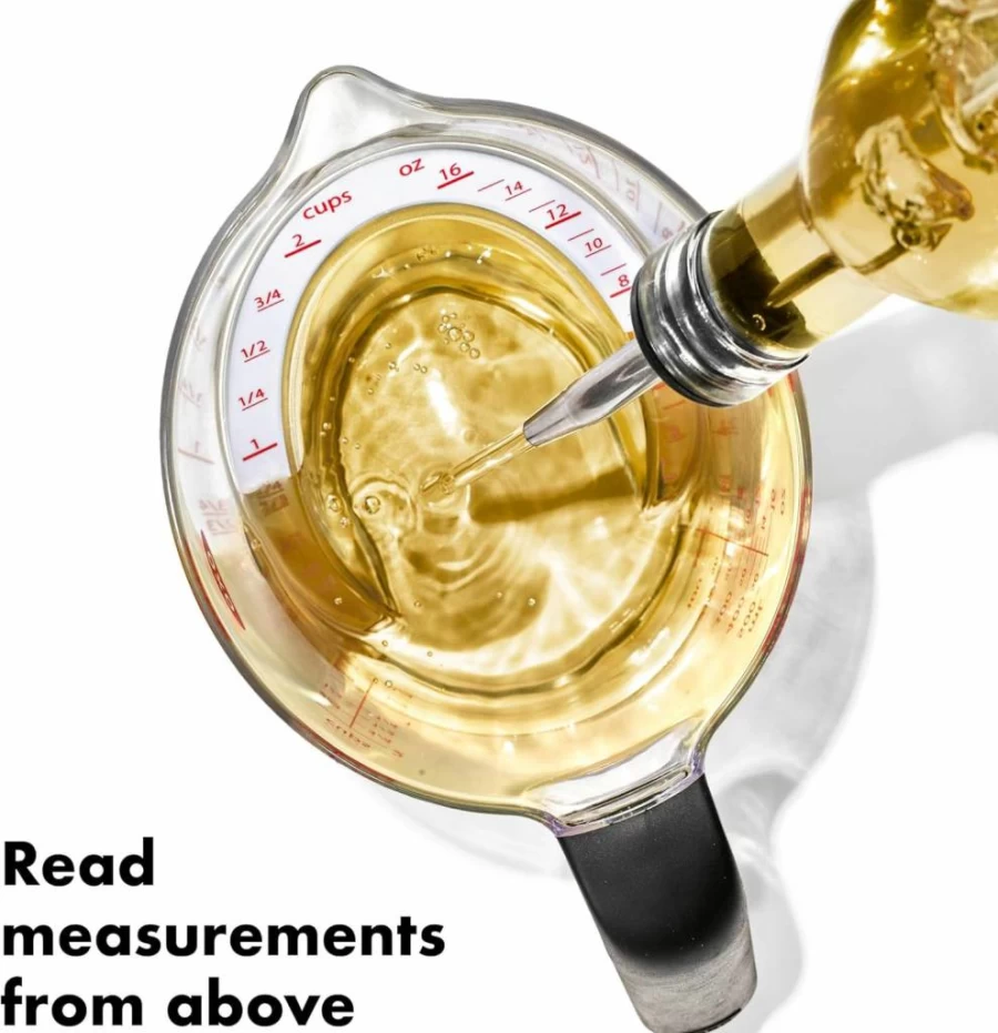 OXO Good Grips 2-Cup Angled Measuring Cup - BPA-Free Kitchen Measuring Cup with Easy-Read Measurements, Non-Slip Handle