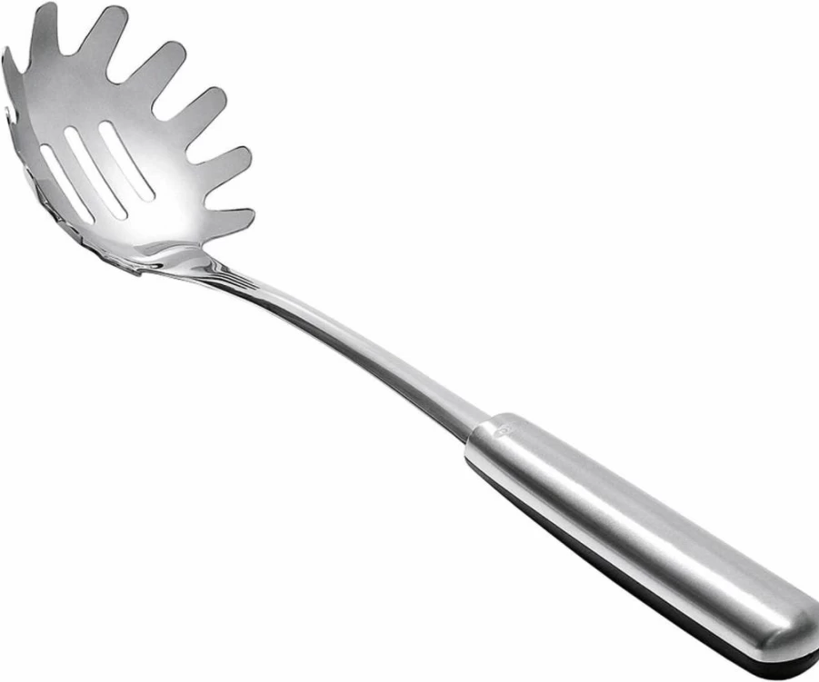 OXO Stainless Steel Spaghetti Server - Durable Kitchen Pasta Spoon with Ergonomic Handle