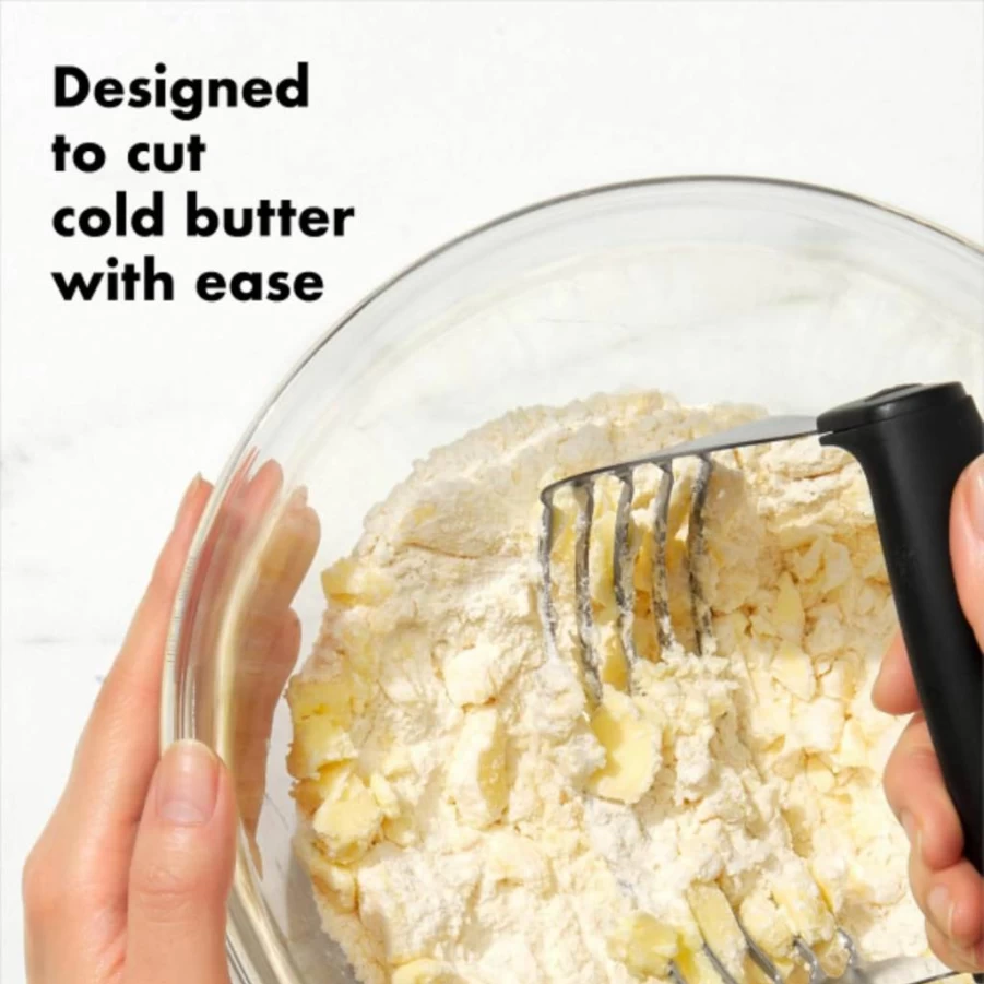 OXO Stainless Steel Dough Blender - Pastry Cutter & Mixer for Baking - Durable Kitchen Tool by OXO Good Grips