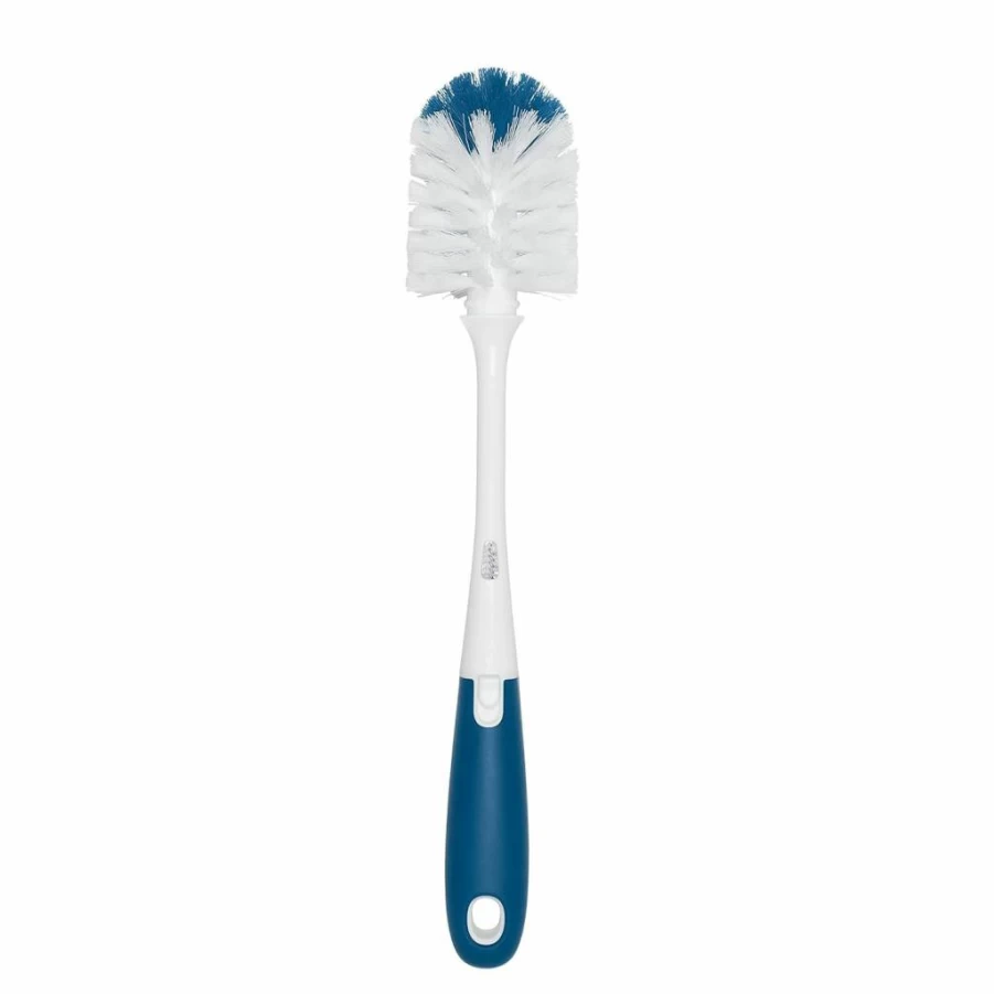 OXO Tot Baby Bottle Brush Set with Nipple Cleaner and Stand - Navy Blue