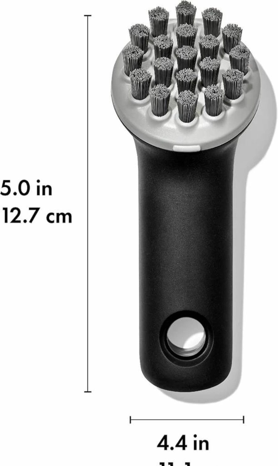 OXO Good Grips Heavy-Duty Cast Iron Pan Brush with Sturdy Handle for Easy Cleaning