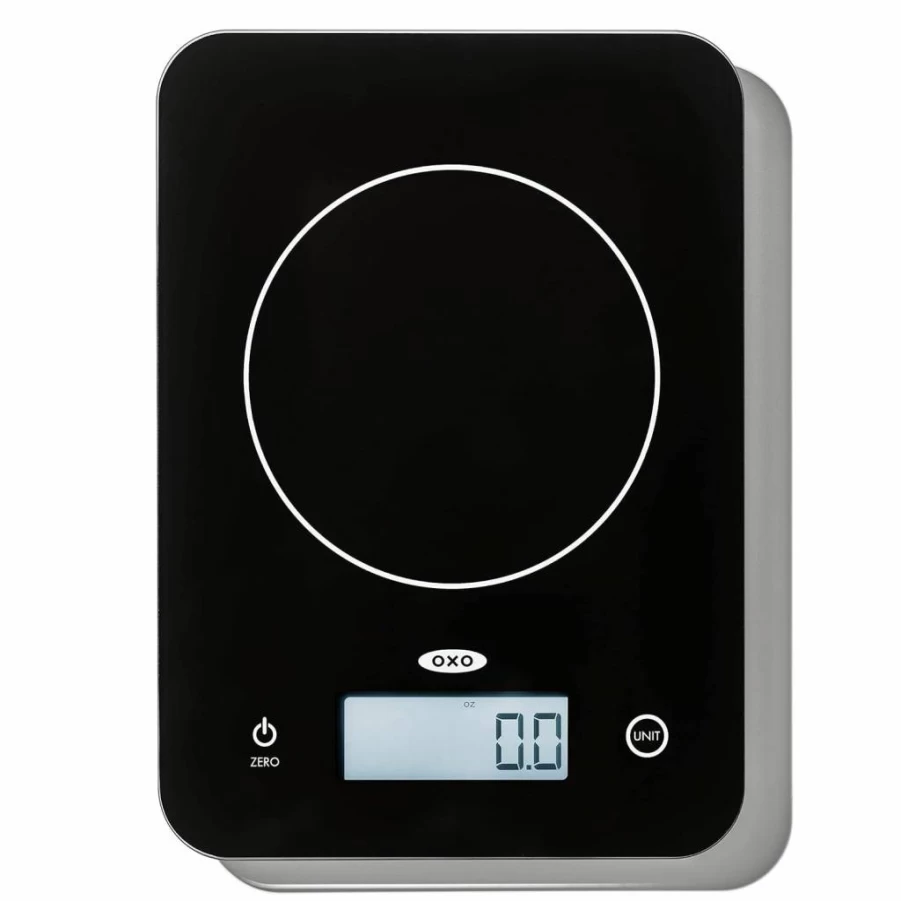 OXO Good Grips 11Lb/5Kg Glass Kitchen Scale - Precise Digital Food Scale for Cooking & Baking