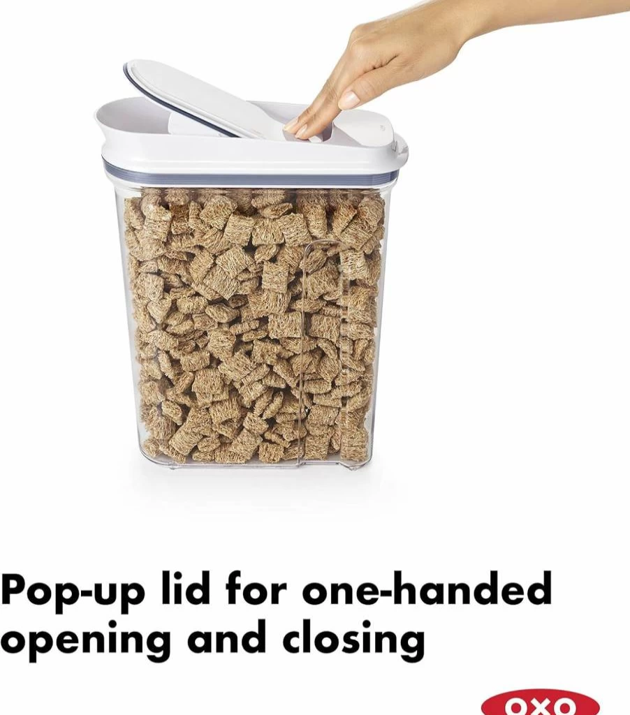 OXO Airtight 4.5 Quart Pop Top Cereal Dispenser - Large Food Storage Container by OXO Good Grips