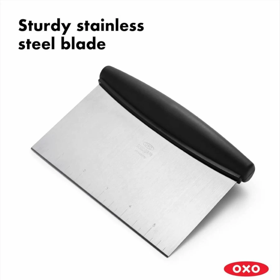 OXO Stainless Steel Bench Scraper and Chopper - Durable Multi-Purpose Kitchen Tool by OXO Good Grips