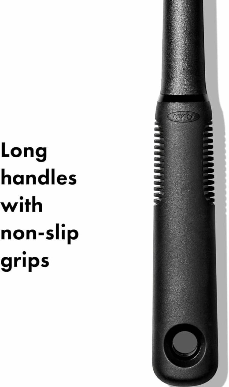 OXO Good Grips 4-Piece Premium Nylon Kitchen Utensil Set - 2.3-Inch Black Cooking Tools for Non-Stick Cookware