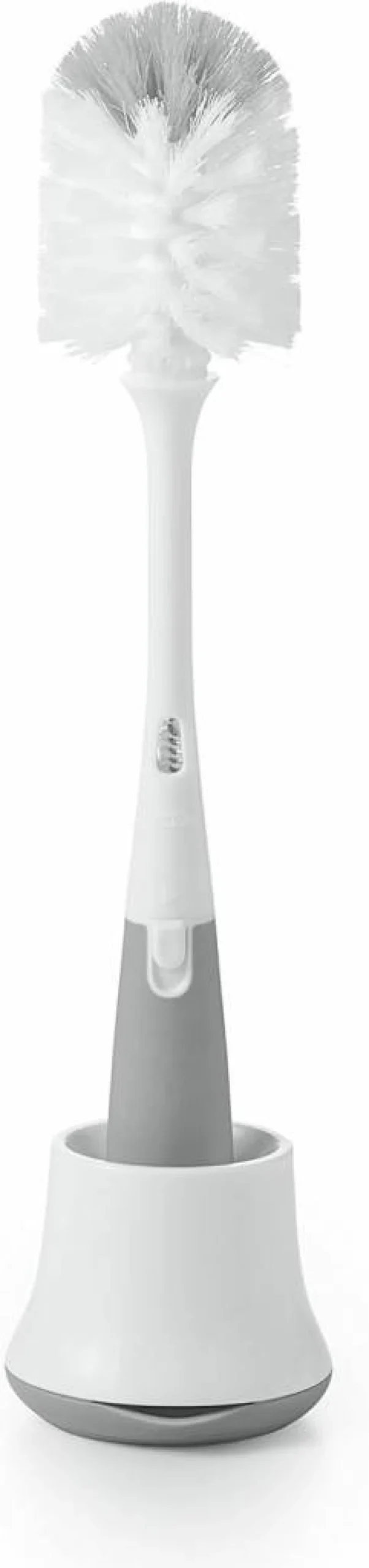 OXO Tot Baby Bottle Brush Set with Nipple Cleaner and Stand - Sage Green, BPA-Free Bottle Cleaning Kit