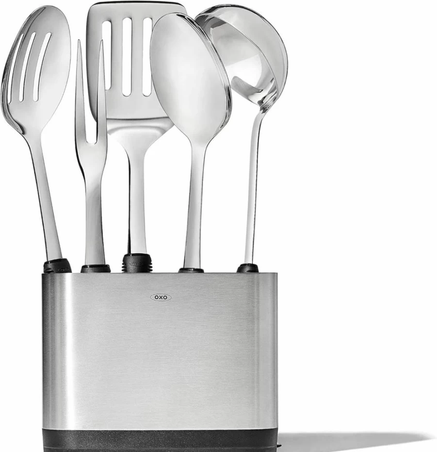 OXO Stainless Steel 6-Piece Kitchen Tool Set - Prep & Serve Utensils by OXO Good Grips