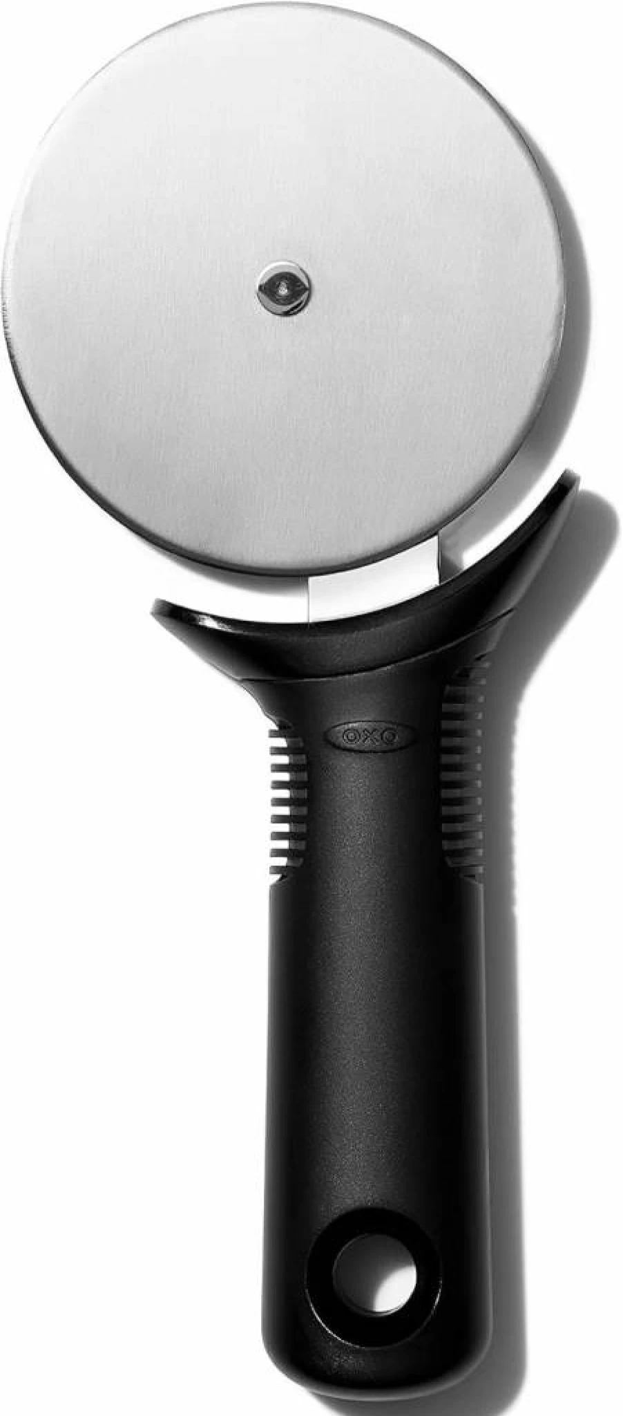 OXO Good Grips 4-Inch Pizza Cutter Wheel - Large Stainless Steel Blade, Ergonomic Handle, Easy-Cut Pizza Slicer