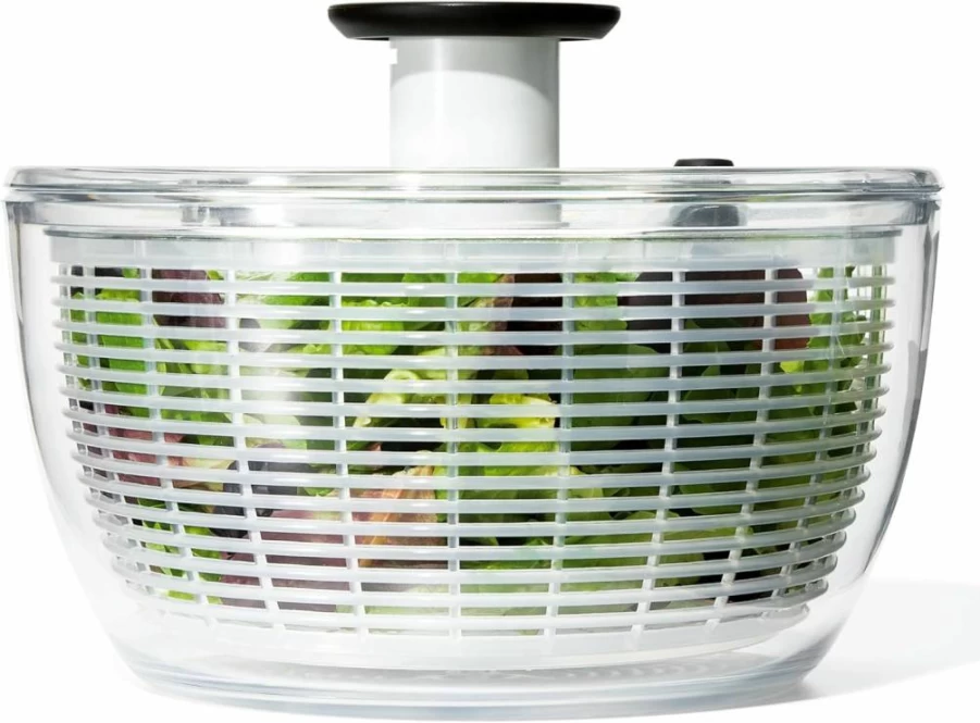 OXO Good Grips 6.22 Quart Salad Spinner - Lettuce, Fruit, and Vegetable Washer with Strainer Bowl