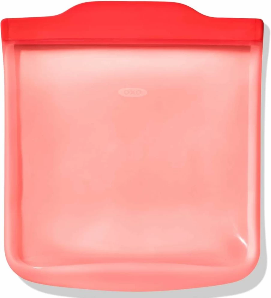 OXO Reusable Silicone Snack Bags 12oz - Stand-Up Leak-Proof Food Storage Containers by OXO Good Grips