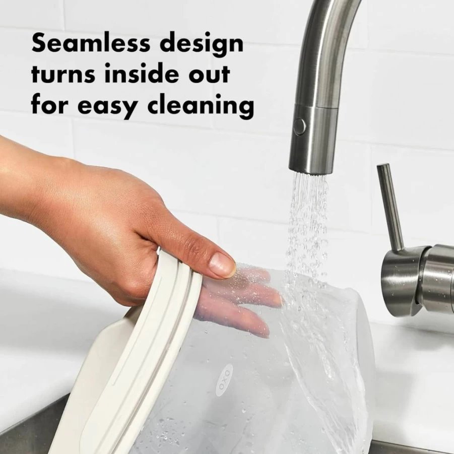 OXO Reusable Silicone Snack Bags 12oz - Stand-Up Leak-Proof Food Storage Containers by OXO Good Grips