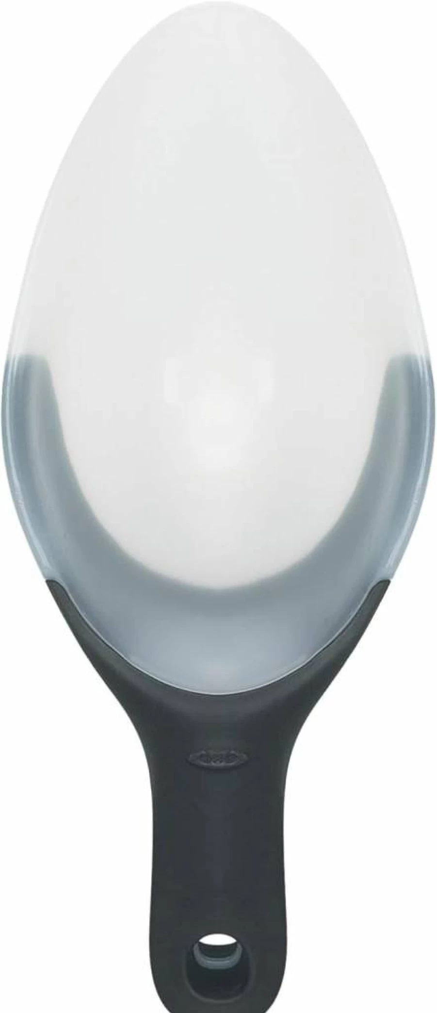 OXO Good Grips Flexible Kitchen Scoop - Durable White Plastic Serving Spoon for Baking, Cooking & Scooping