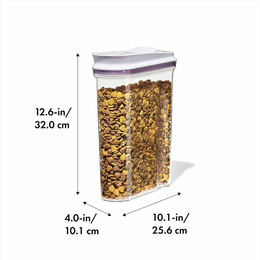 OXO Good Grips 4.2L Airtight Pet Food Storage Container with Scoop - BPA-Free, Ideal for Dog or Cat Food (4.4 Qt)