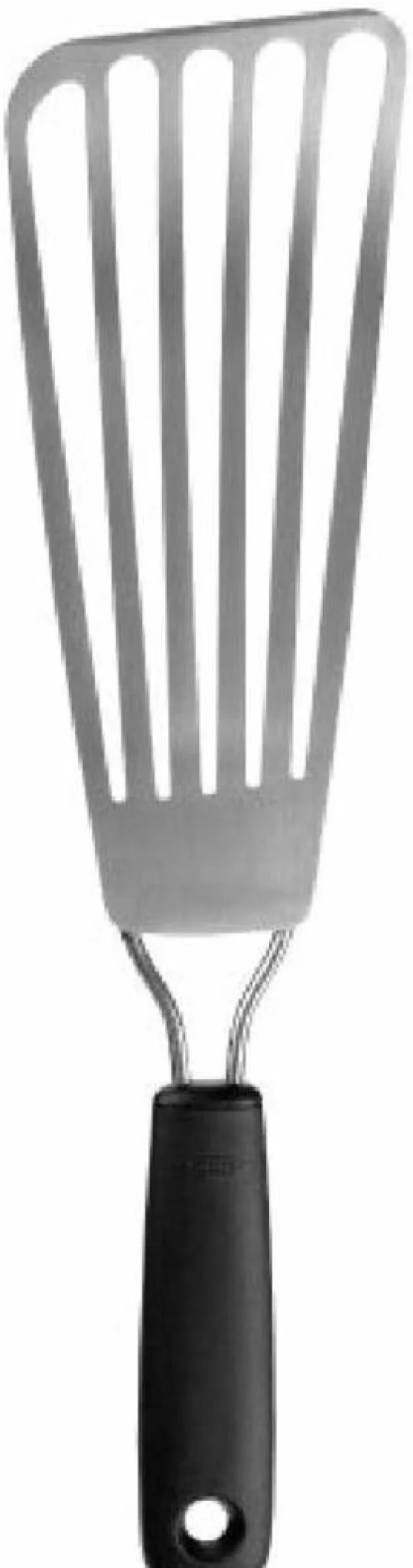 OXO Good Grips Black & Silver Restaurant Turner Spatula - Durable Kitchen Utensil for Cooking & Serving
