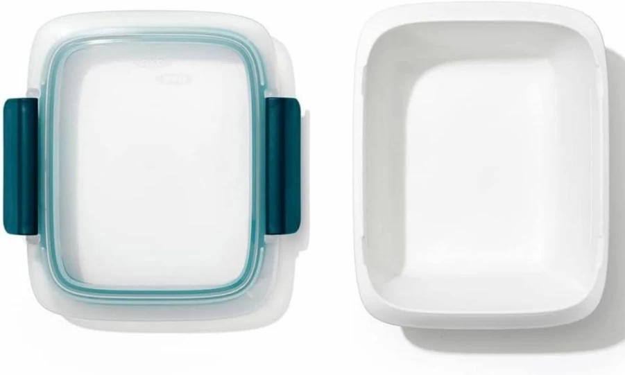 OXO Good Grips 4.3 Cup Leakproof Sandwich Container | BPA-Free Food Storage for Lunch, Leftovers | Microwave, Dishwasher & Freezer Safe | Stain-Resistant
