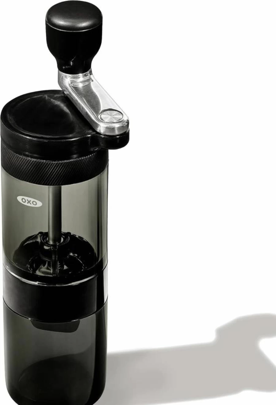 OXO Brew Conical Burr Coffee Grinder - Adjustable Grind Settings, Black, Manual Hand Coffee Grinder for Fresh Ground Beans