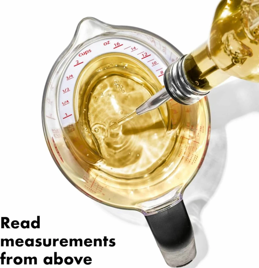 OXO Good Grips 4-Cup Angled Measuring Cup - BPA-Free Kitchen Measuring Cup with Easy-Read Measurements